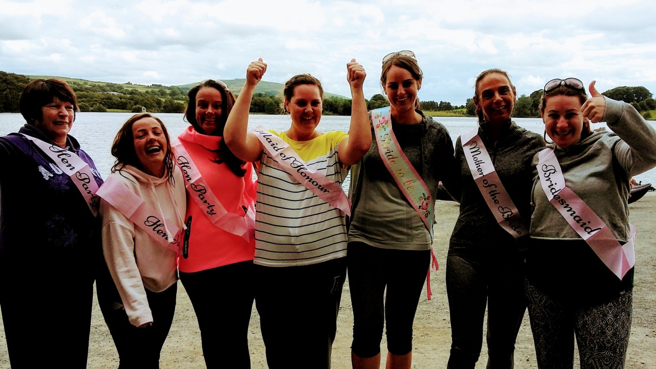 Hen party at Talkin Tarn