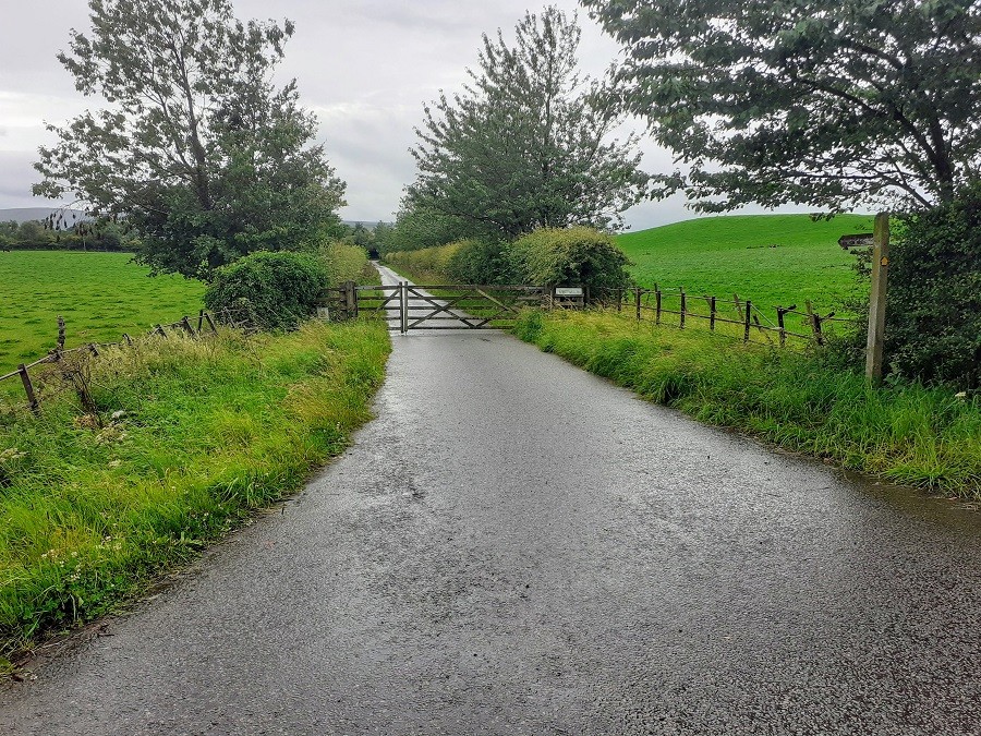 Road opposite Four Gables in Brampton